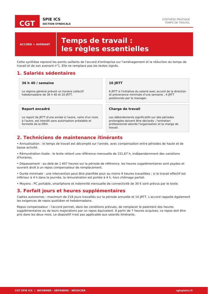 Temps de travail : les règles essentielles